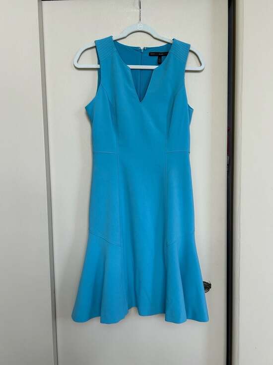 White House Black Market Dresses & Skirts - White House Black Market Dress Size 2 Turquoise Blue V-Neck Sleeveless